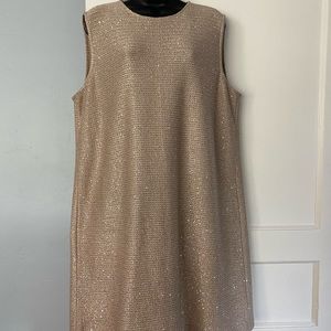 Gold sparkly St. John cocktail dress
